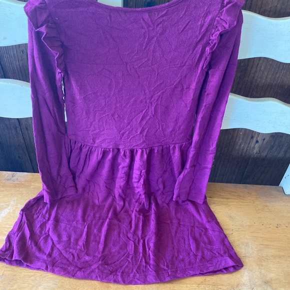 Carters kids girls long sleeve purple dress with flip sequence stars size :6/6X - Picture 5 of 5